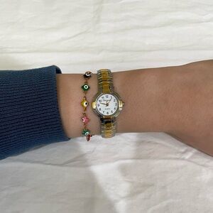 Vintage Watch with White Face ✨